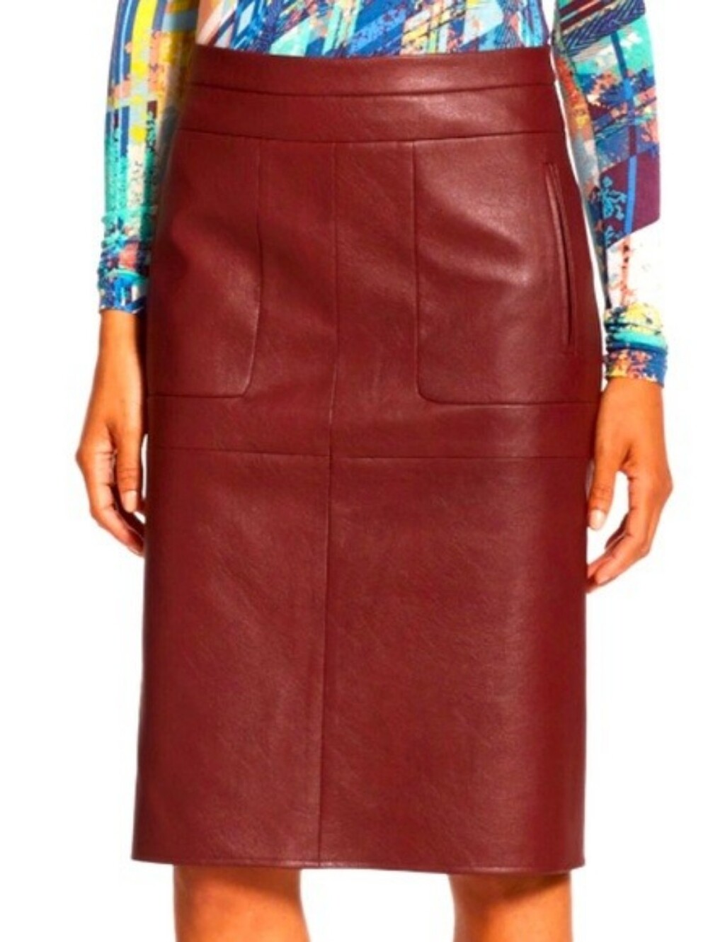BCBGMaxAzria Margeaux Faux-Leather Pencil Skirt